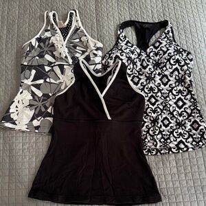 Marika Balance Collection yoga tank lot of 3. Black and White. Small.